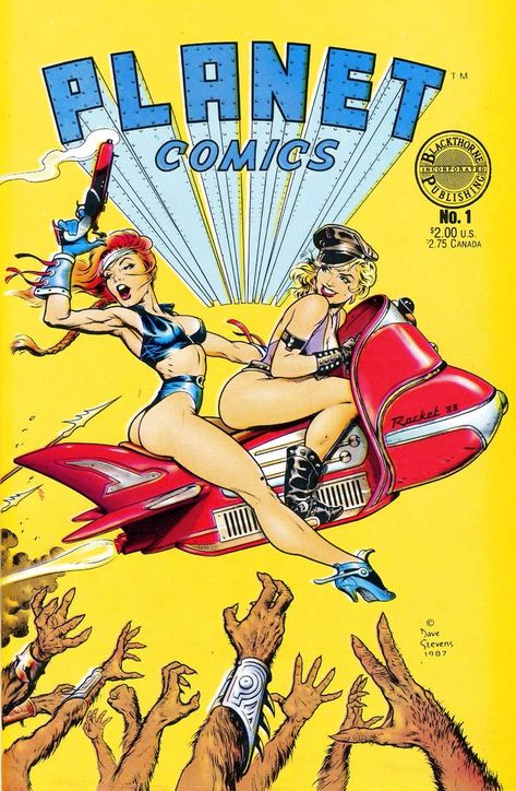 Dave Stevens, Planet Comics, 1 April, Pulp Art, Science Fiction Art, Horror Comics, Comic Book Covers, Graphic Novels, Good Girl