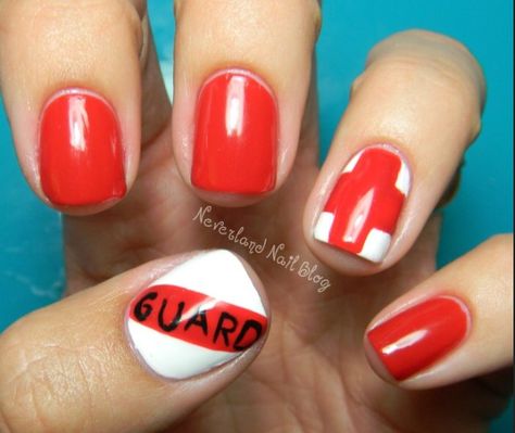 Lifeguard Shirt, Nail Blog, Nail Candy, Beauty Center, Diy Spa, Pool Day, Nail Polish Designs, Beautiful Nail Art, Cute Nail Designs