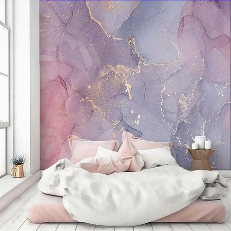 Metallic Watercolor, Pink And Purple Wallpaper, Large Wall Murals, Wallpaper Pink, Vinyl Wallpaper, Purple Wallpaper, Textured Wallpaper, Traditional Wallpaper, Abstract Wallpaper