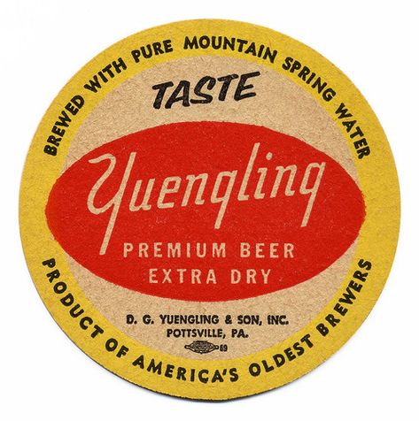 Yuengling Premium Beer Extra Dry | Yuengling Premium Beer, D… | Flickr Yuengling Beer, Beer Logo Design, Coaster Template, Beer Memorabilia, Beer Pairing, Premium Beer, Beer Ad, Beer Mats, Online Logo Design