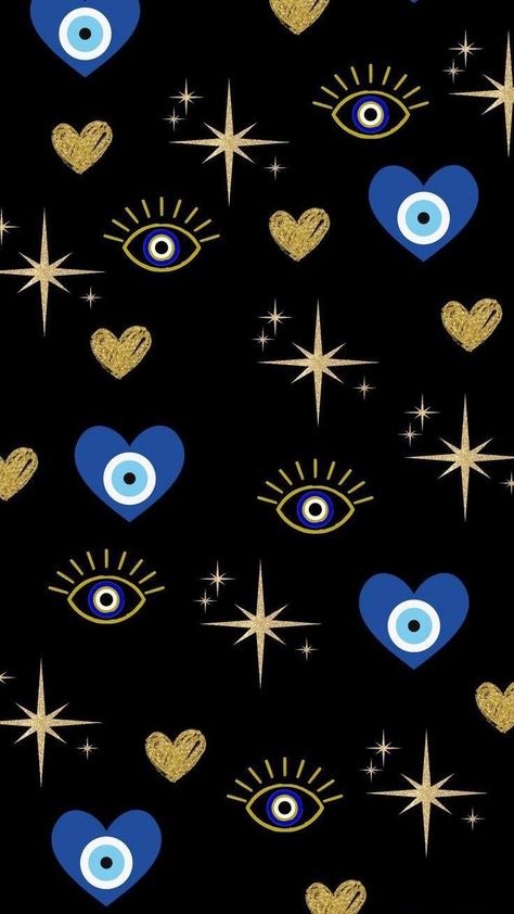 Wallpaper Evil Eye, Evil Eye Wallpaper, Eye Wallpaper, Evil Eye Art, Spiritual Wallpaper, Eyes Wallpaper, Wallpaper Doodle, Iphone Wallpaper Pattern, Hippie Wallpaper