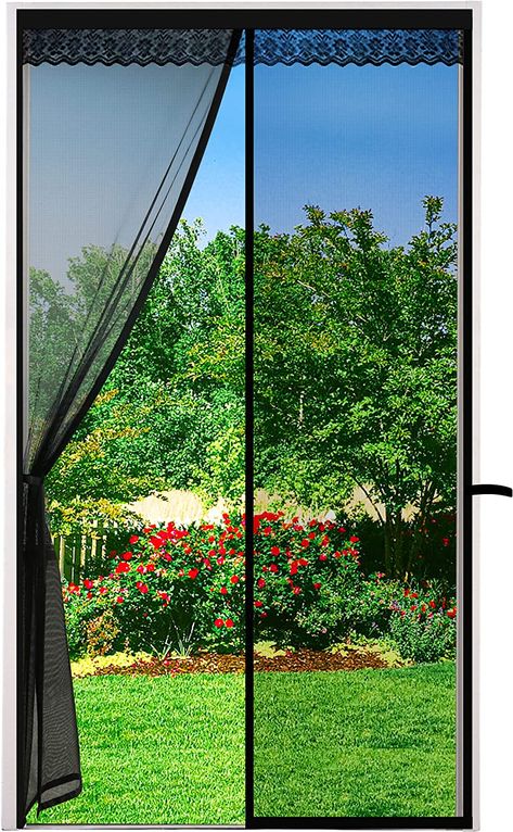 Window Bug Screen, Insect Screen Door, Fly Screen Doors, Mosquito Curtains, Mosquito Screen, Magnetic Screen Door, Door Types, Screen Plants, Bug Screen