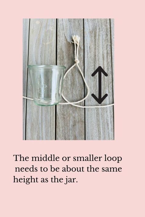 Easy Steps for Making a Simple DIY Glass Jar Sling | Most Lovely Things Glass Jar Diy, Mason Jar Plants, Autumn Craft, Small Glasses, Hanging Candles, How To Hang, Jar Diy, Hanging Flowers, Simple Diy