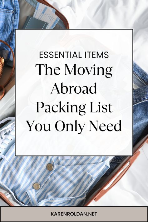 Abroad Packing List, New Passport, International Move, Moving Abroad, Getting Ready To Move, Smooth Transitions, Packing Essentials, Amazing Facts For Students, Moving Checklist