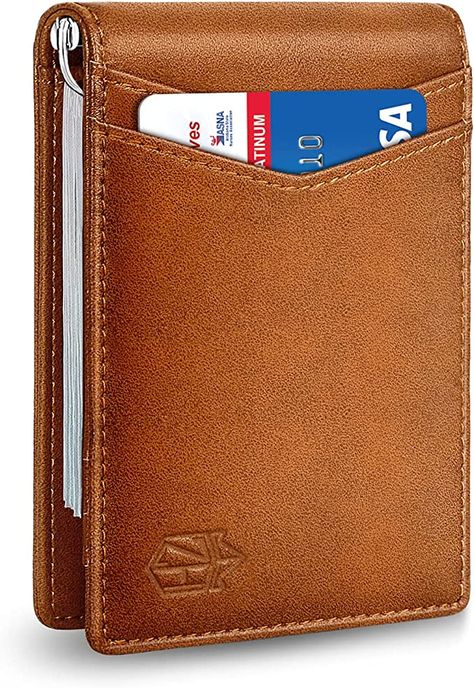 Slim Wallet Men Minimalist, Mens Slim Wallet, Leather Phone Case Handmade, Wallet With Money, Slim Wallet Men, Minimalist Men, Slim Leather Wallet, Wallets For Men, Front Pocket Wallet