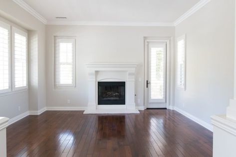 Our New Home | Downstairs Reveal - A Thoughtful Place Pale Oak Cabinets, Bm Pale Oak, Benjamin Moore Pale Oak, Pale Oak, A Thoughtful Place, House Pics, Paint Palettes, Oak Trim, Shaker Style Cabinets