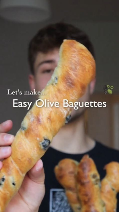 Plant Based | Recipes | Easy Olive Baguettes 🥖👨🏼‍🍳 ⠀ These Mediterranean olive baguettes are one of my favorite bakes so far 🤤 everybody can make these at… | Instagram Mediterranean Snacks, Wheat Flour Recipes, Fresh Yeast, Plant Based Recipes Easy, Homemade Bread Recipes Easy, Artisan Bread Recipes, Dough Scraper, Pasta Dinner Recipes, Healthy Homemade Recipes