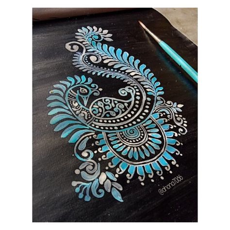 Bengali alpona design Alpona Design Peacock, Peacock Alpona Designs, Alpona Design Colourful, Alpona Painting, Kalka Design, Bengali Alpona, Kolka Design, Fabric Colour Painting, Mithila Painting