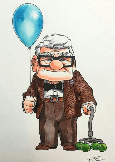 Old Man Drawing, Movie Character Drawings, Up Carl Y Ellie, Teddy Drawing, Up Pixar, Up The Movie, Pencil Inspiration, Human Figure Sketches, Nature Art Drawings