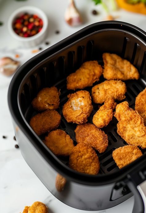 Learn How to Cook Chicken Nuggets Air Fryer Recipe For Free | Recipes You'll Love, Made Easy! Chicken Nuggets Air Fryer, Nuggets Air Fryer, Air Fryer Chicken Nuggets, Easy Air Fryer Chicken, Trendy Recipes, Homemade Chicken Nuggets, Tangy Bbq Sauce, Air Fryer Recipe, Buttermilk Chicken