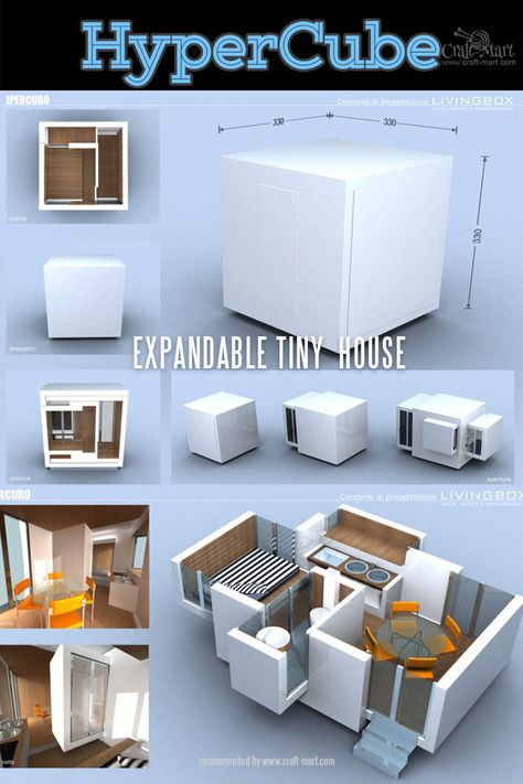 Precast House, Make Your House Look Expensive, Folding House, Pre Fab Tiny House, Capsule Design, Shelter Design, Compact House, Tiny House Floor Plans, Micro House