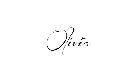 Tattoo Name Olivia using the font style Before the Rain Regular Finger Tattoos Names Fonts, Olivia Tattoo Daughter, Olivia Signature Ideas, Olivia Name Tattoo, Hand Written Tattoos, Olivia Tattoo, Ozzy Tattoo, Olivia Name, Tattoo Name Fonts