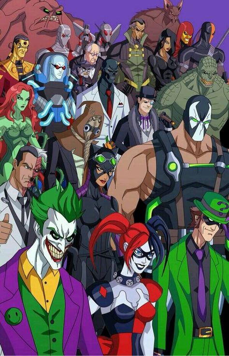 Dc villains Batman Rogues, Phil Cho, Comic Book Villains, Batman Animated, Gotham Villains, Comic Villains, Univers Dc, Dc Villains, Lego Dc