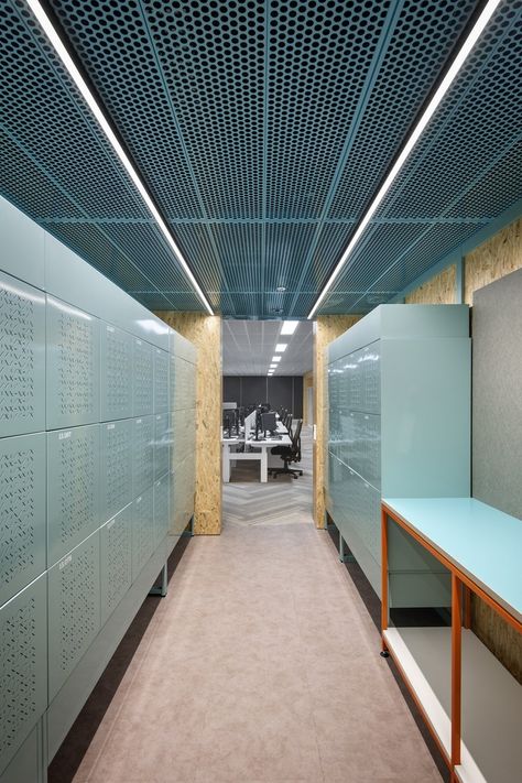 peoples-choice-office-design-14 Ceiling Office, Office Ceiling, Office Tour, Gym Interior, Expanded Metal, Palette Design, Corporate Interiors, Interior Painting, Workplace Design