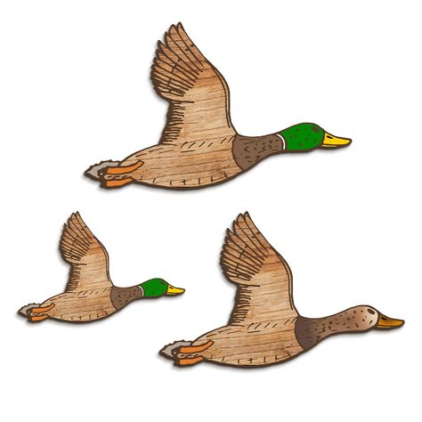 PRICES MAY VARY. Authentic Retro Design: Our flying ducks wood wall decor capture the essence of the 1950s era. Each piece is meticulously crafted to resemble the graceful flight of these majestic vivid birds. The attention to detail and the use of high-quality wood ensure an authentic retro look. Handcrafted Excellence: Each set of flying ducks is handcrafted by skilled artisans who are passionate about preserving the beauty of traditional craftsmanship. The sturdy wood and high-quality print t Woodland Name Sign, Goose Decor, National Park Nursery Theme, Vintage Duck Nursery, Duck Nursery Theme, Duck Themed Nursery, Mallard Duck Nursery, National Park Nursery, Playroom/living Room