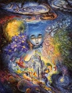 Josephine Wall, Child Of The Universe, Hur Man Målar, Tableau Art, Fantasy Paintings, Fantasy Artist, Visionary Art, Arte Fantasy, Fairy Art