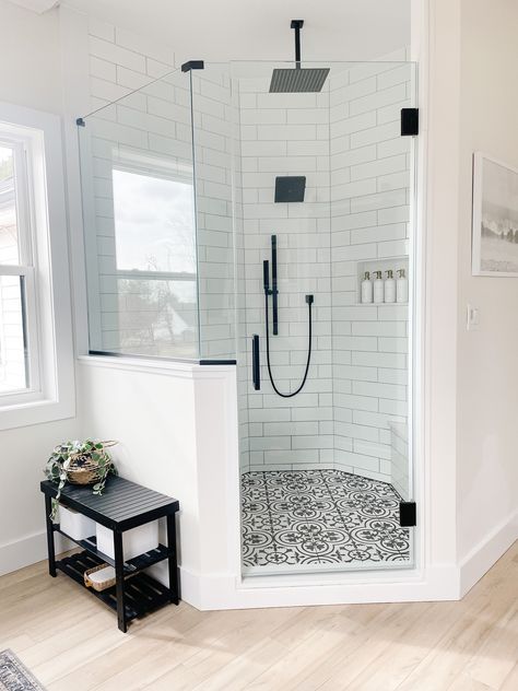 Master Shower With Rain Head, Master Shower With Handheld Sprayer, Master Bath Shower Heads, Two Shower Heads Master Bathrooms, Dual Shower Heads Master Baths Walk In, Waterfall Shower Bathroom, Dual Shower Heads Master Baths, Shower With 2 Shower Heads, Double Shower Head Master Baths