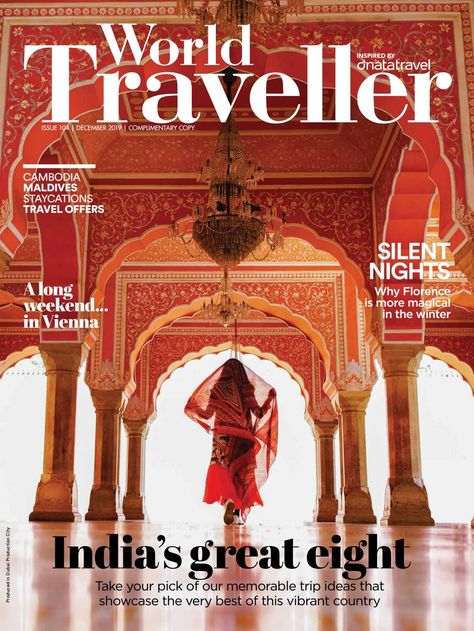 World Traveller - December'19 Travel Magazine Cover, Magazine Back Cover, Travel Magazine Layout, Magazine Cover Layout, Portfolio Presentation, Graphic Design Ads, Magazine Layout Design, Travel Magazine, Magazine Cover Design