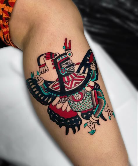 Xochitl Aztec Flower Tattoo, Mesoamerican Tattoo, Guatemalan Tattoo, Mexican Heritage Tattoos, Aztec Tattoos, Mexican Tattoo, Aztec Tattoo Designs, Taurus Tattoos, Aztec Tattoo