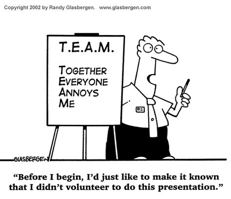 If this is your group, you need a day of team building fun! Office Cartoon, Team Meaning, I In Team, Workplace Humor, Today Cartoon, Funny Jokes For Kids, Work Culture, Friday Humor, Office Humor