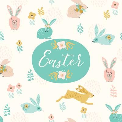 Cute Easter Bunny, Happy Easter, Easter Bunny, Vector Art, Vector Free, Art Images, Royalty Free, Template Design, Easter