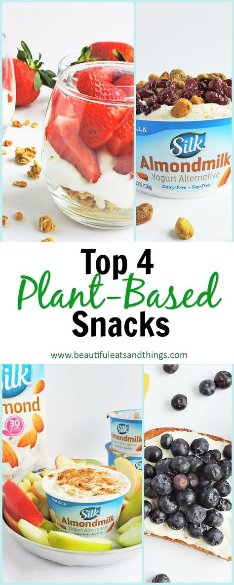 Plant Snacks, Easy Snack Ideas, Soy Yogurt, Protein Ideas, Plant Proteins, Healthier Snacks, Dairy Free Soy Free, Healthy Bedtime Snacks, Easy Starters