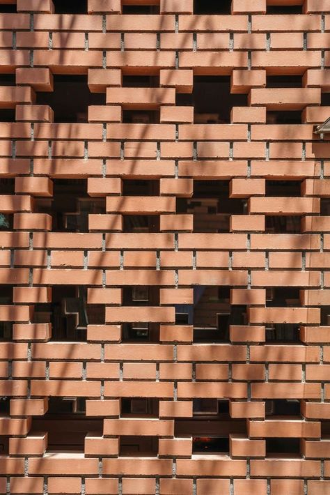 Liva Riverside Book Bar Reconstruction of East China Normal University | Lacime Architects | Archinect Brick House Designs, Brick Works, Brick Cladding, Brick Detail, Brick Art, Glass Extension, Book Bar, Glass Brick, Brick Architecture