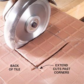 Laying Tile, Installing Tile, Base Shoe Molding, How To Lay Tile, The Family Handyman, Dust Storm, Farm Tools, Diy Tile, Tile Saw