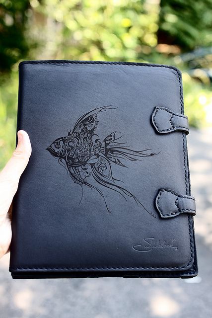 Custom Laser Engraved Saddleback Leather iPad Case by In A Flash Laser, via Flickr Saddleback Leather, Laser Engraved Leather, Leather Ipad Case, Leather Engraving, Laser Engraved Ideas, Laser Cut Leather, Laser Art, Leather Carving, 3d Laser