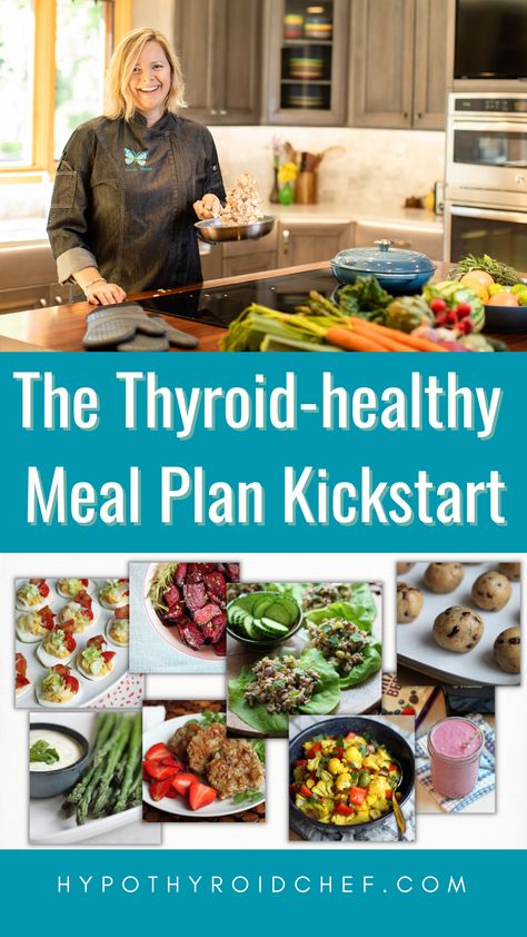 Ready to harness the power of thyroid-healthy eating so that you can feel better and THRIVE?  The Kickstart includes everything you need to either get started or simply hit the refresh button on your healing journey:  - 50+ Recipe eCookbook  - Meal Plans & Shopping Lists - Thyroid-healthy Eating Course  - DIY Meal Planning Templates  - Food Sensitivity Tracker - Awesome BONUSES!!  Click the link to learn more! Hypothyroid Recipes, Thyroid Meal Plan, Healthy Eating Guide, Food Sensitivity, Healthy Meal Plan, Meal Planning Template, Healthy Sweet Treats, Aip Recipes, Family Eating