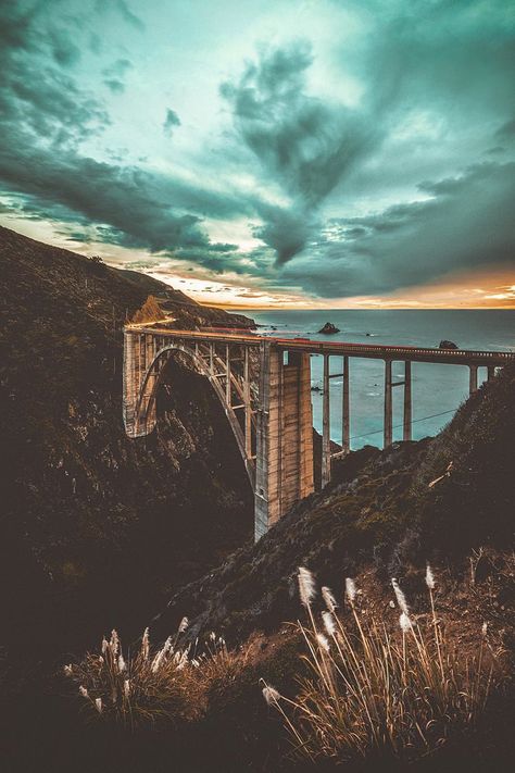 Mystical Bixby Creek Bridge, Bixby Bridge, Living On The Road, Monterey California, Carmel By The Sea, Travel Wishlist, Exotic Places, Over The River, Amazing Nature Photos