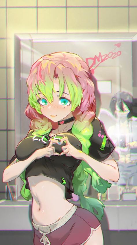 Demon Slayer Kimetsu No Yaiba, Anime Girlxgirl, Cool Anime Pictures, Cute Anime Pics, Kimetsu No Yaiba, Anime Artwork, الرسومات اللطيفة, Cute Anime Character, Pink Hair