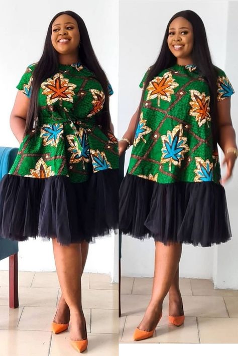 Two Yards Ankara Short Gown Styles, Fancy Short Dresses, Classy Short Dresses, Ankara Short, Short African Dresses, Best African Dresses, African Dresses Modern, Short Dress Styles, Ankara Gown Styles