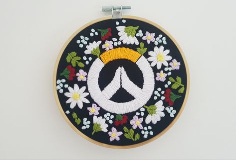 Overwatch Embroidery, Video Game Embroidery, Simple Embroidery, Diy Sewing Clothes, Embroidery Pattern, Sewing Clothes, Overwatch, Diy Sewing, Embroidery Patterns