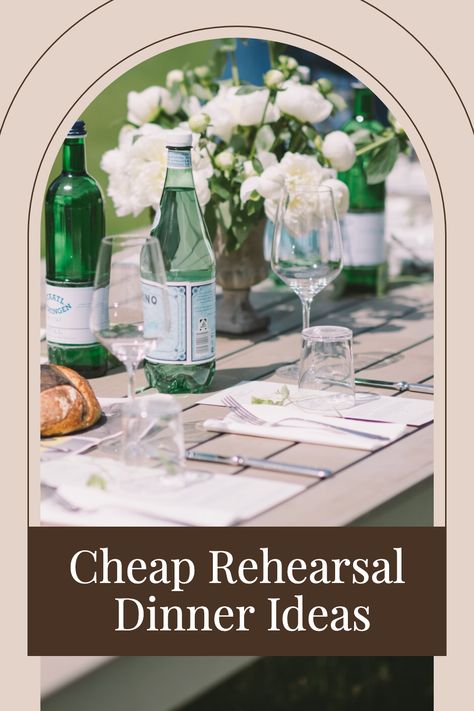 If your wedding budget’s getting tight, you could use some cheap rehearsal dinner ideas. See how to save money on your rehearsal dinner. Find backyard rehearsal dinner ideas. See how to plan a pizza party rehearsal dinner, a taco bar rehearsal dinner, a BBQ rehearsal dinner, or an Italian rehearsal dinner. See wedding rehearsal dinner cost and sample budgets. Inspiration for party planning, menu, decor, decorations and invitations. Rehearsal Dinner On A Budget, Boho Rehearsal Dinner Decorations, Easy Rehearsal Dinner Ideas, Outdoor Rehearsal Dinner Decorations, Taco Bar Rehearsal Dinner, Pizza Rehearsal Dinner Ideas, Small Wedding Reception Backyard, Backyard Rehearsal Dinner Ideas, Casual Rehearsal Dinner Ideas