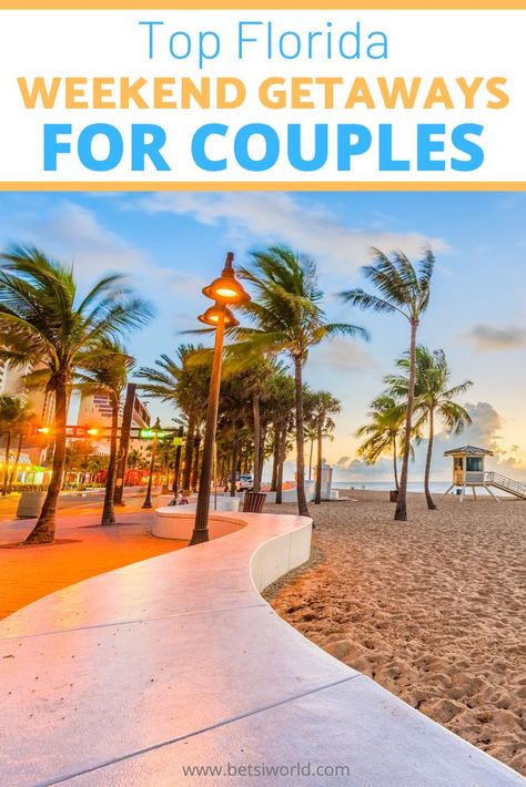 Top Travel Destinations in Florida for Couples | These Florida destinations for couples are the perfect romantic getaway to add to your places to see list. From beaches to luxury resorts, these are the best Florida destinations to visit for couples as a weekend getaway for fun or anniversary trip! For more romantic travel ideas, bucket list ideas, travel hacks, luxury travel, and packing tips read BETSIWORLD.COM #travel #couple #romantic #marriage #lifestyle #USA #florida #bucketlist #getaway Florida Getaways For Couples, Florida Couples Vacation, Couple Getaway Ideas, Cheap Vacations For Couples, Anniversary Getaway Ideas, Couples Weekend Getaway Ideas, Couples Getaway Ideas, Couples Vacation Ideas, Anniversary Trip Ideas