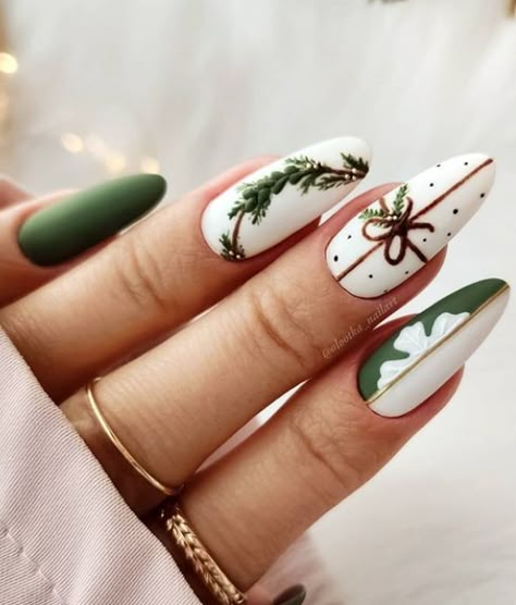 Christmas Nail Design, Christmas Gel Nails, Winter Nail Art, Winter Nail Designs, Festival Nails, Xmas Nails, Christmas Nail Designs, Manicure Y Pedicure, Christmas Nail