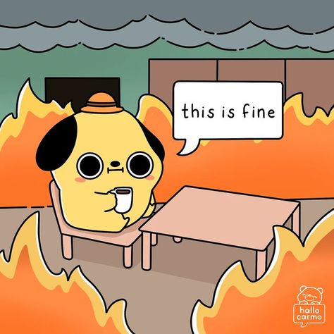 Fire Dog Art, This Is Fine Dog, This Is Fine Meme, Burn Meme, House On Fire Meme Funny, Drawing Meme, Car On Fire Meme, Corgi Memes Funny, Dog In Room On Fire Meme