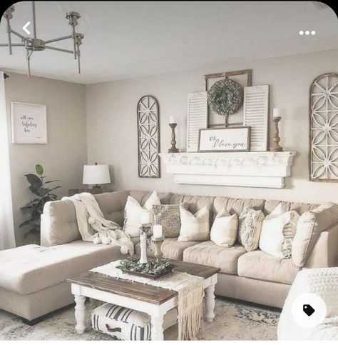 Modern Farmhouse Living, Living Room Sofa Design, Modern Farmhouse Living Room, Farmhouse Decor Living Room, Living Room Remodel, Diy Farmhouse Decor, Family Rooms, Organizing Ideas, Room Remodeling