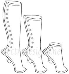 gaiters and their varying heights or lengths. Dress Pattern Vintage, Victorian Fashion Dresses, Mode Steampunk, Steampunk Diy, Vintage Dress Patterns, Steampunk Accessories, Steampunk Costume, Cosplay Diy, Shoe Pattern