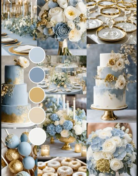 Dusky Blue And Gold Wedding, Pastel Blue And Gold Wedding, Ice Blue And Gold Wedding, Dusty Blue White And Gold Wedding, Powder Blue And Gold Wedding, Tan And Light Blue Wedding, White Gold And Blue Wedding, Blue And Gold Wedding Flowers, Sky Blue And Gold Wedding