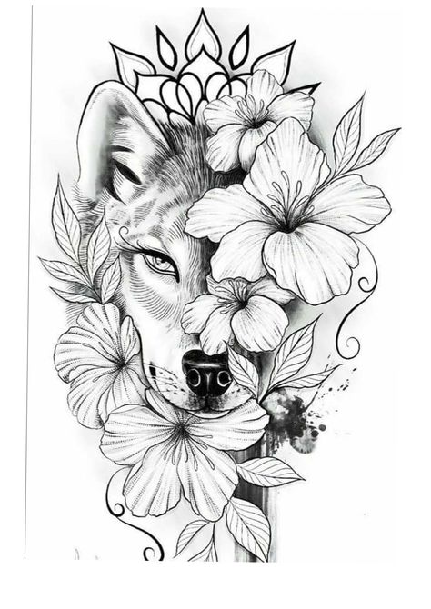 Wolf Tattoos For Women, Tattoo Wolf, Wolf Sketch, Tattoos For Women Half Sleeve, Wolf Tattoo Design, Wolf Tattoos, Wolf Tattoo, Sleeve Tattoos For Women, Lion Tattoo