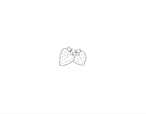 Micro Strawberry Tattoo, Mini Strawberry Tattoo, Two Strawberries Tattoo, Matching Strawberry Tattoo, Strawberry Tattoo Stencil, Tattoo Ideas Strawberry, Strawberry Line Tattoo, Heart Strawberry Tattoo, Dainty Strawberry Tattoo