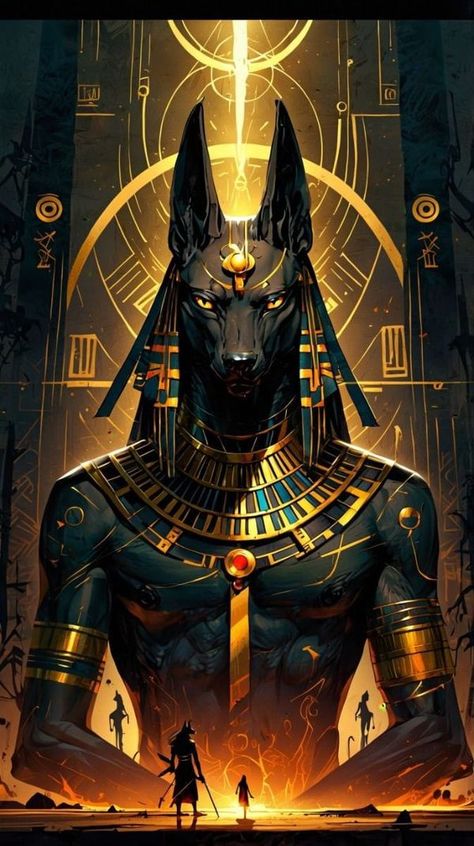 Egypt Spirituality, Anubis Wallpaper, Mlb Fanfic, Anubis Symbol, Anubis Art, Egypt Mythology, Egyptian Deities, Egyptian Goddess Art, Egyptian Anubis