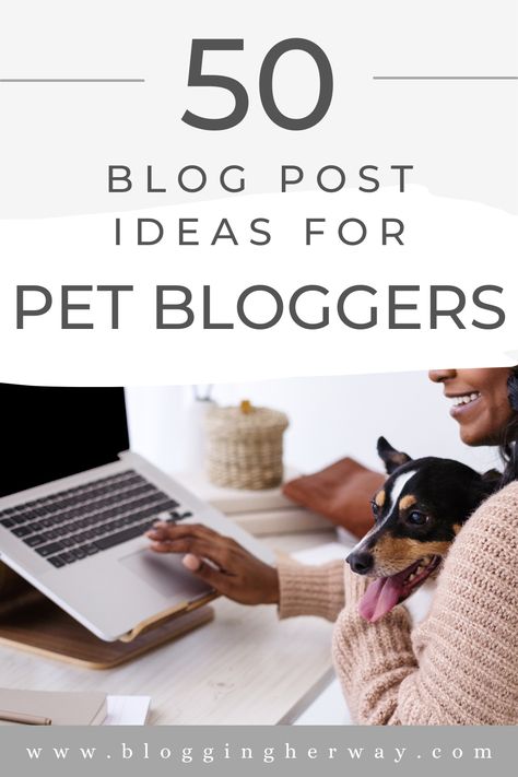 Are you a pet blogger? Check out this list of 50 pet blog post ideas for inspiration when writing your next blog post! Pet Blog Post Ideas, Dog Blog Post Ideas, Blog Writing Tips, Blog Post Ideas, Blog Planning, Pet Blog, Pet Businesses, Dog Blog, Studio Ideas