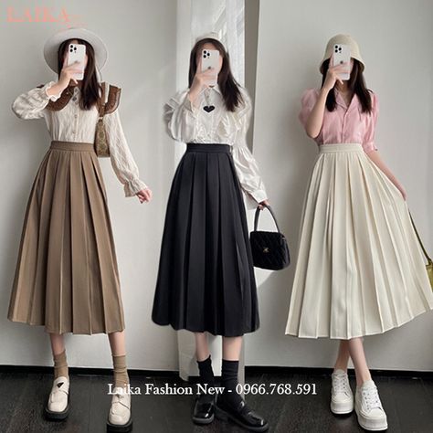 Rain Dress, Long Midi Skirt, Pleated Tennis Skirt, Midi Flare Skirt, Pleated Long Skirt, Ruffles Fashion, Popular Dresses, Pleated Midi Skirt, Skirt Design