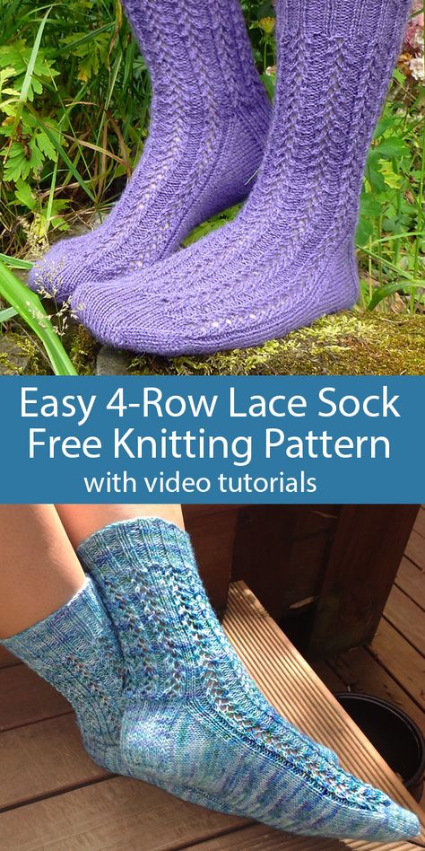 Sock Yarn Knitting Patterns, Knitted Socks Free Pattern, Intermediate Knitting Patterns, Fair Isles, Sock Knitting, Hand Knit Socks, Easy Knit, Lace Weight Yarn, Lace Knitting Patterns