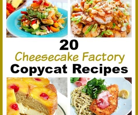 Cheesecake Factory Copycat Recipes, Cheesecake Factory Pasta, Copycat Cheesecake Factory, Turtle Cheesecake Recipes, Cheesecake Factory Copycat, Cheesecake Factory Recipes, The Cheesecake Factory, Ranch Dressing Recipe, Best Cheesecake