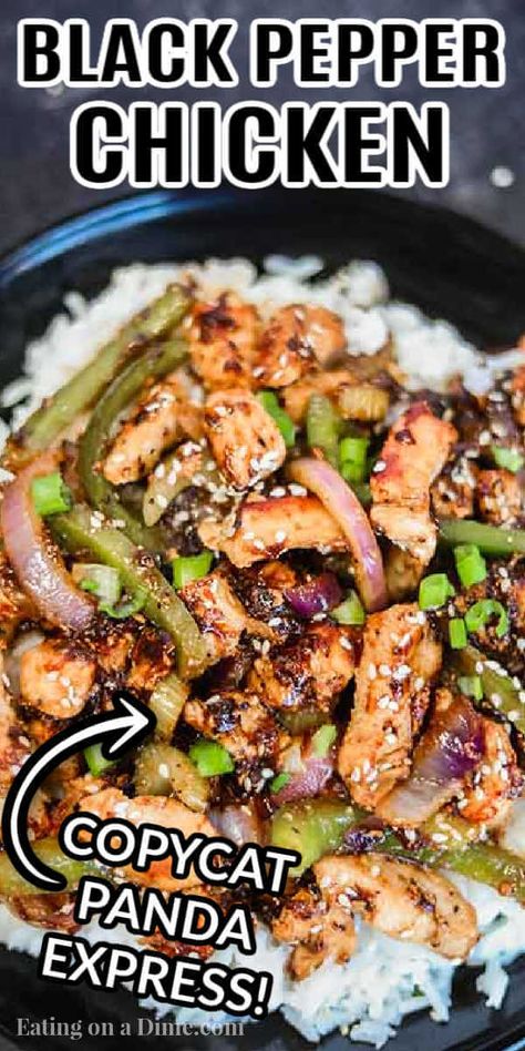 Chicken Black Pepper Recipe, Best Black Pepper Chicken, Chinese Buffet Recipes, Panda Black Pepper Chicken Recipe, Panda Express Pepper Chicken Recipe, Black Pepper Chicken Chinese Recipe, Chinese Buffet Black Pepper Chicken, Black Pepper Chicken, Chinese Chicken Recipes