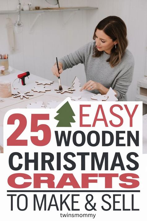 Create easy Christmas wood crafts that sell fast! These beginner-friendly projects are perfect for turning your hobby into holiday cash. Jigsaw Christmas Projects, Everyday Wood Crafts, 2x4 Christmas Crafts Diy Projects, Wood Block Crafts Christmas, Christmas Crafts Around The World, Scrap Wood Christmas Projects, Christmas Cookies Decorating, Crafts That Sell, Wood Crafts That Sell